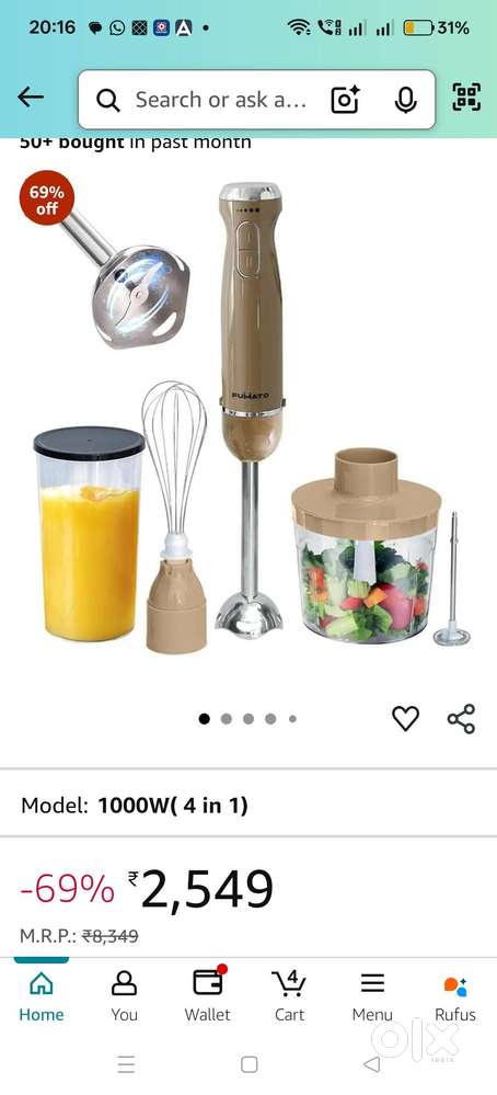 Steam Cleaner and Hand Blender Set