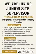 Hiring Junior Site Supervisor