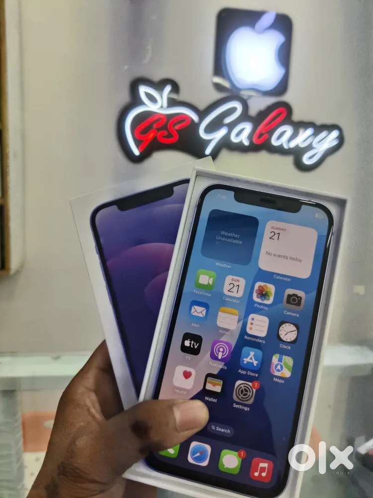 iP 12 purple 128gb 87% Brand new condition with bill box all working