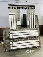 Latest bed with storage box and 3 door almari