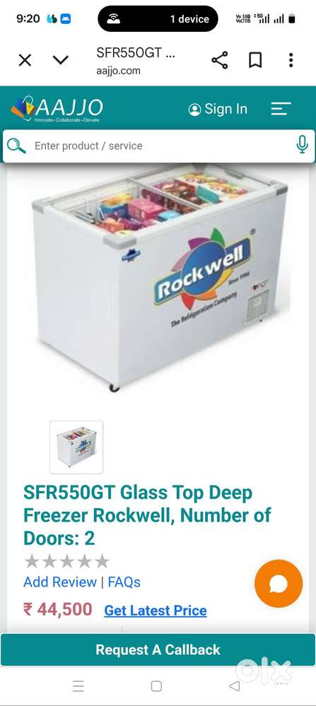 Glass door De-freger