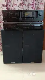 Panasonic 3 WAY speakers with Sansui stereo amplifier audio cd player