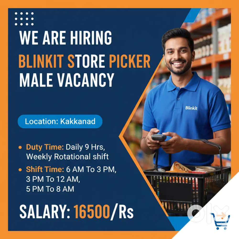Blinkit Store Kakkanad Picker Vacancies
