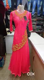 Pink long gown for sell ( NEW )