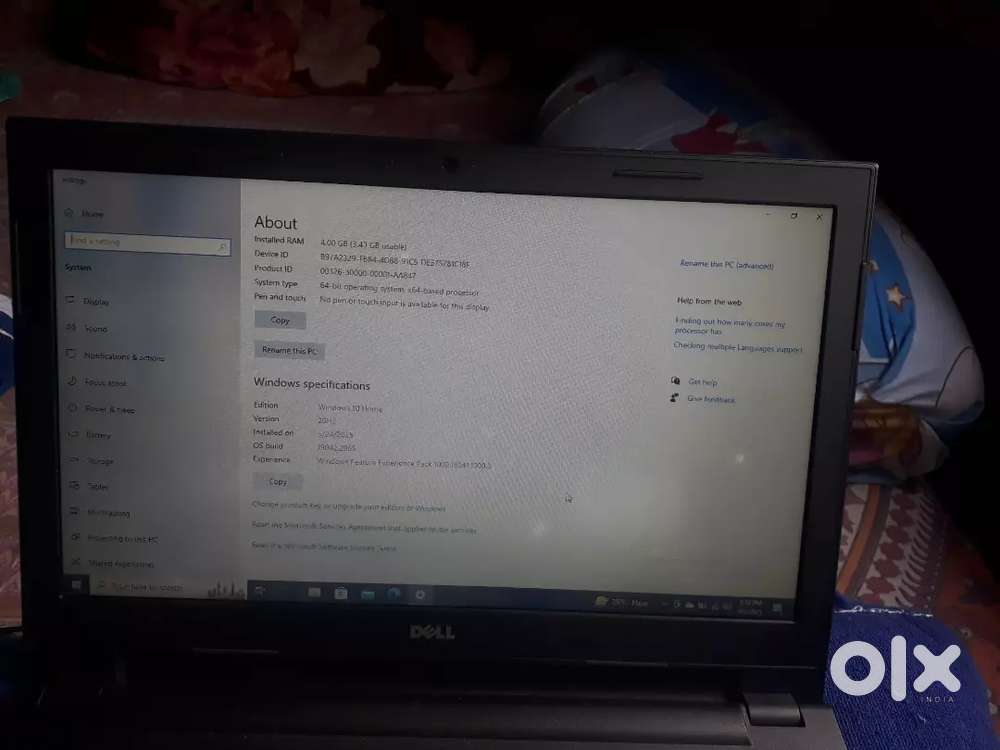 New Leptop New Condition Dell Windows 10
