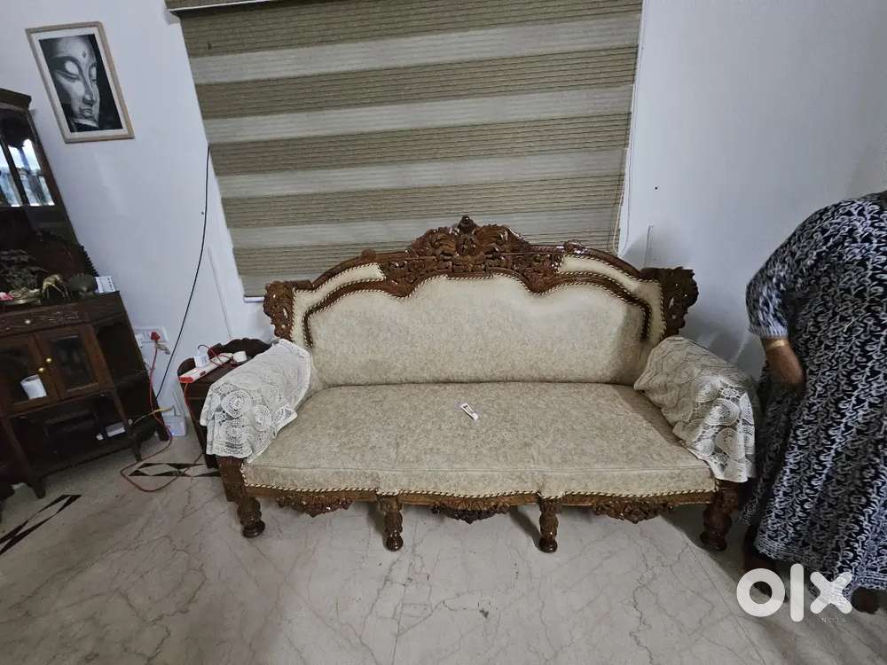 Teak Wood Royal Sofa Set of 3