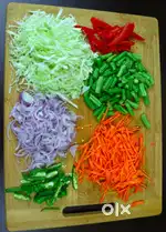 EXPERIENCED Vegetables cutting and chopping