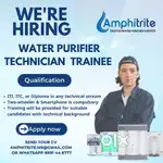 Hiring Now: Water Purifier Service Trainee