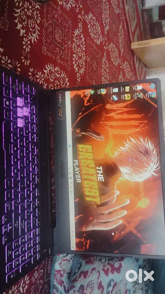 Asus tuf f15 laptop black colour RGB keyboard gaming laptop