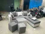 4 seater L shaped corner sofas with full set and 2 year warranty