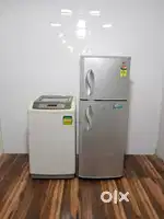 Lg 5 star rating double door refrigerator and Videocon washing machine
