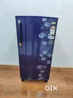 ,.Godrej used like new one blue Flower model single door refrigerator