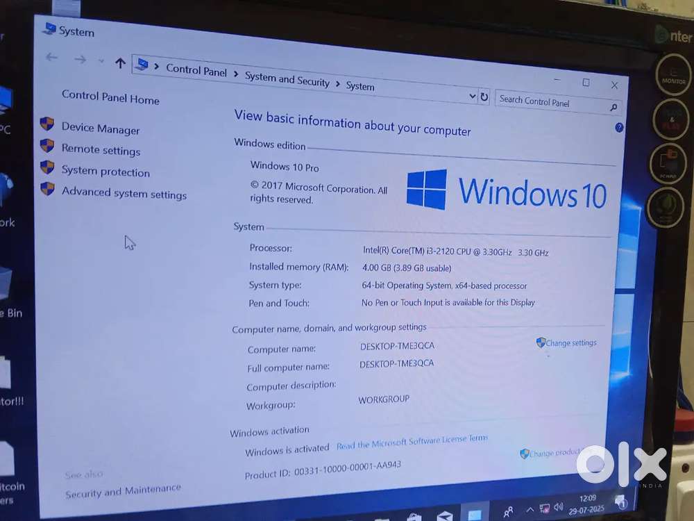 Desktop computer CPU