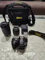 Brand new condition DSLR combo - Nikon D3400 with Dual lens for sale!