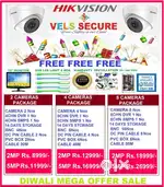 MEGA   DIWALI   SALE 2MP HIKVISION CCTV CAMERA   DAY & NIGHT VISION