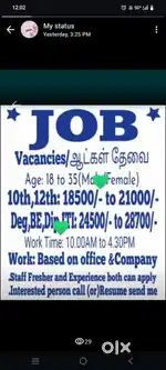 Job vacancy work from home available