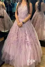 Full flared reception gown