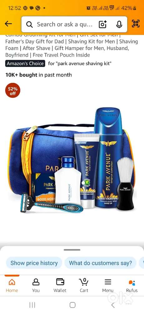 Park avenue shaving kit