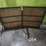 Folding plywood bed