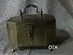 Antique pure brass solid heavy pandaan 22/16 cm