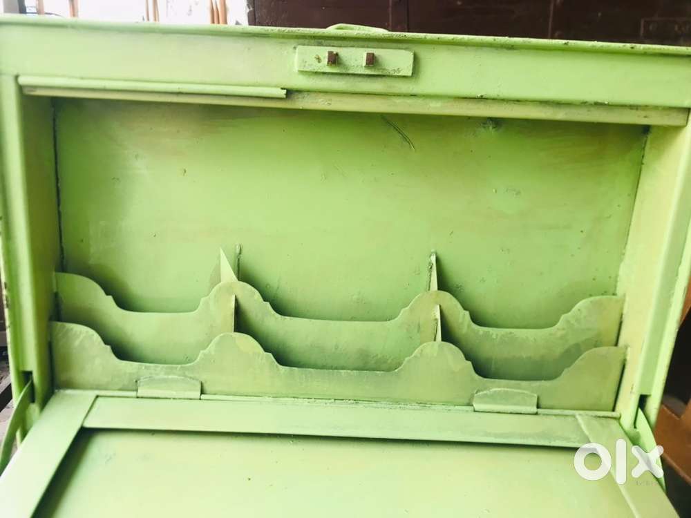 Old iron letter box cum cash box