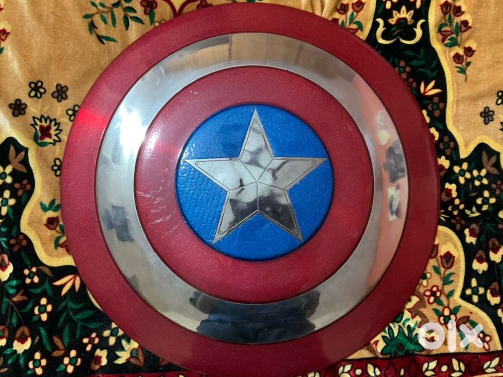 Captain americas shield with a cover and adjustable strap