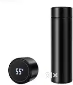 Smart Temperature Display Water Bottle Black