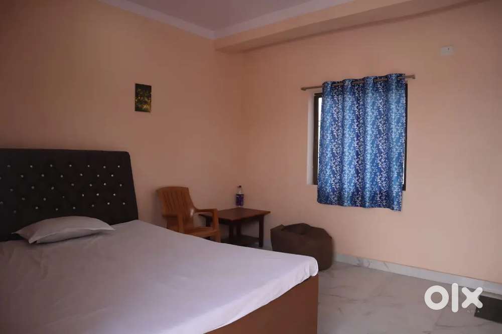 1 room set with bed table and chair and lift facility with bike parkin