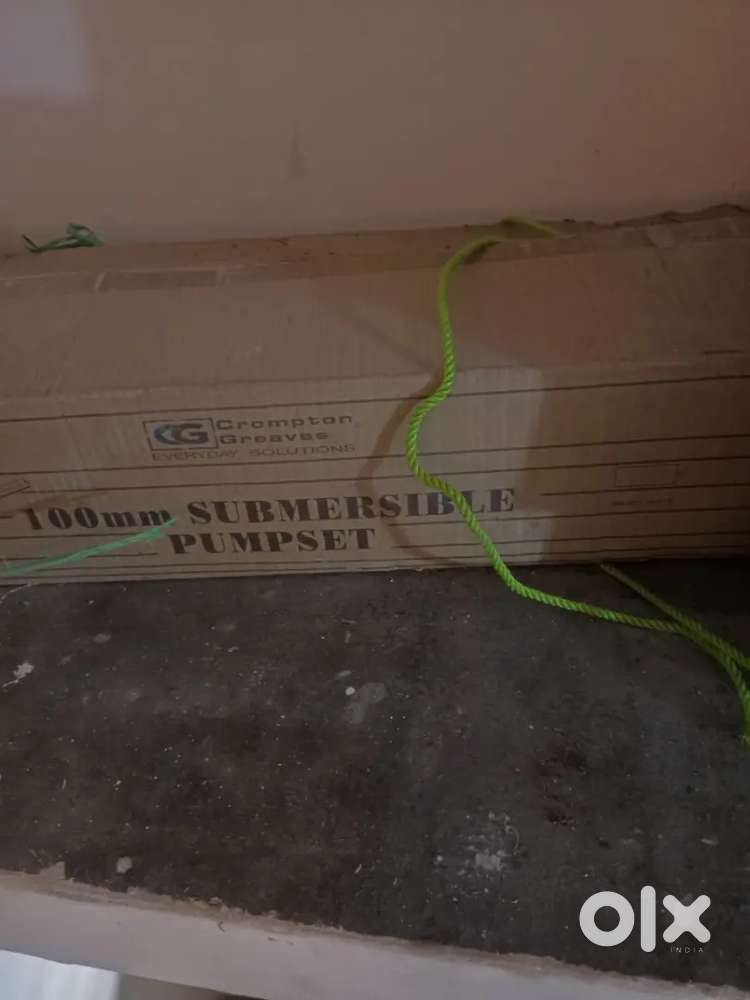 100mm submersible borewell pump set