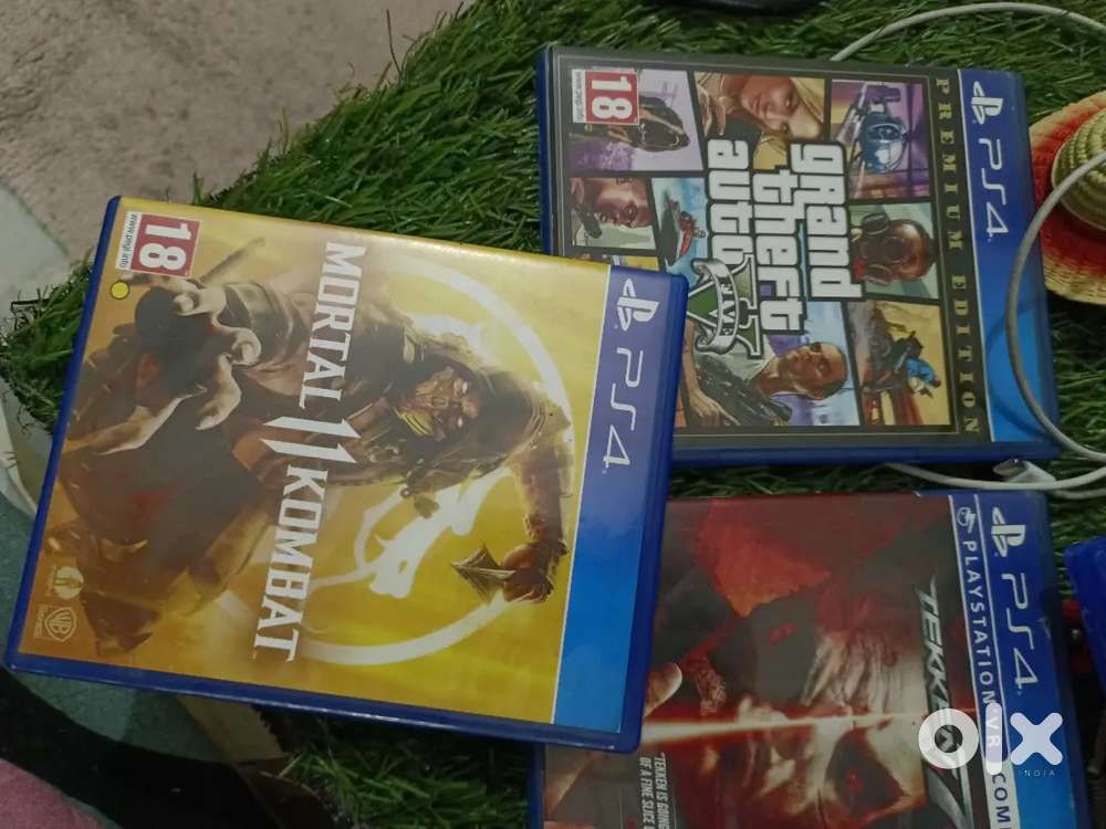 GTA 5 Premium Edition, Tekkan 7 &Mortal Combat 11  ps4 cd