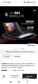 Chuwi herobook pro 14   8/256 intel