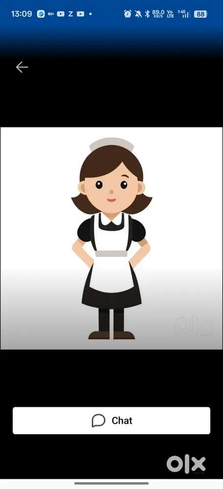 Full time maid chahiye gurgaon me