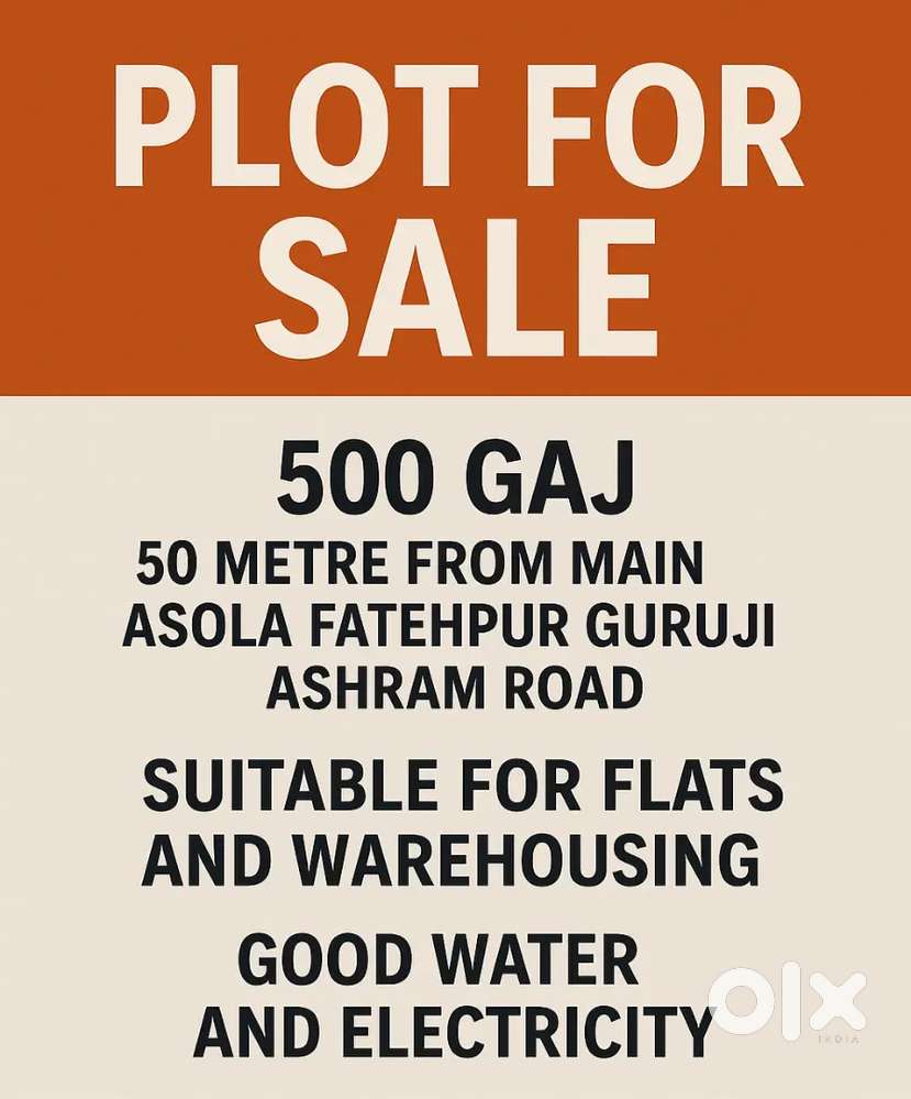 Asola main road 500 Gaj plot
