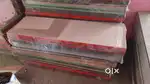 Clothing shop racks and cash table