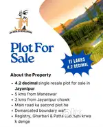 4.2 Decimal single resale plot in jayentpur