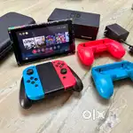 Cracked Nintendo Switch - Neon Blue + Neon Red Joy-Con