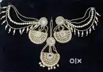 Brass gold plated gold jewel set (pack of 1)