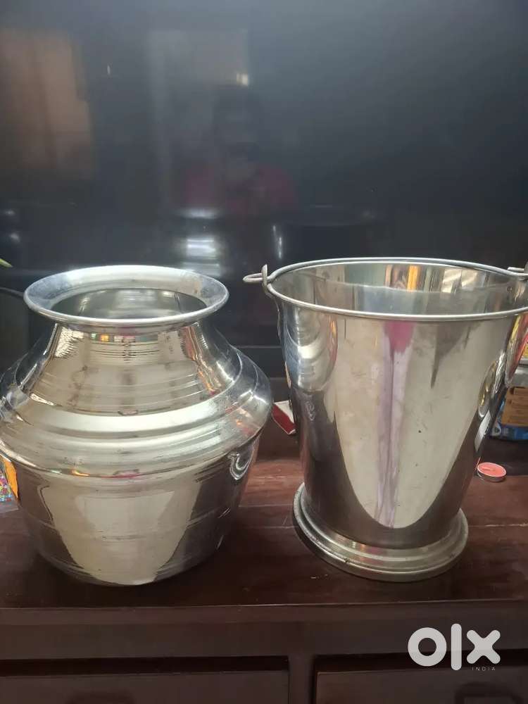 Steel pot and bucket