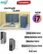 Hard Disk - 500GB  All Basic Software Loaded  Ready To Use  1 - Year W