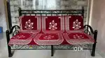 Urgently want to sale Metal Sofa with 2 chairs..
