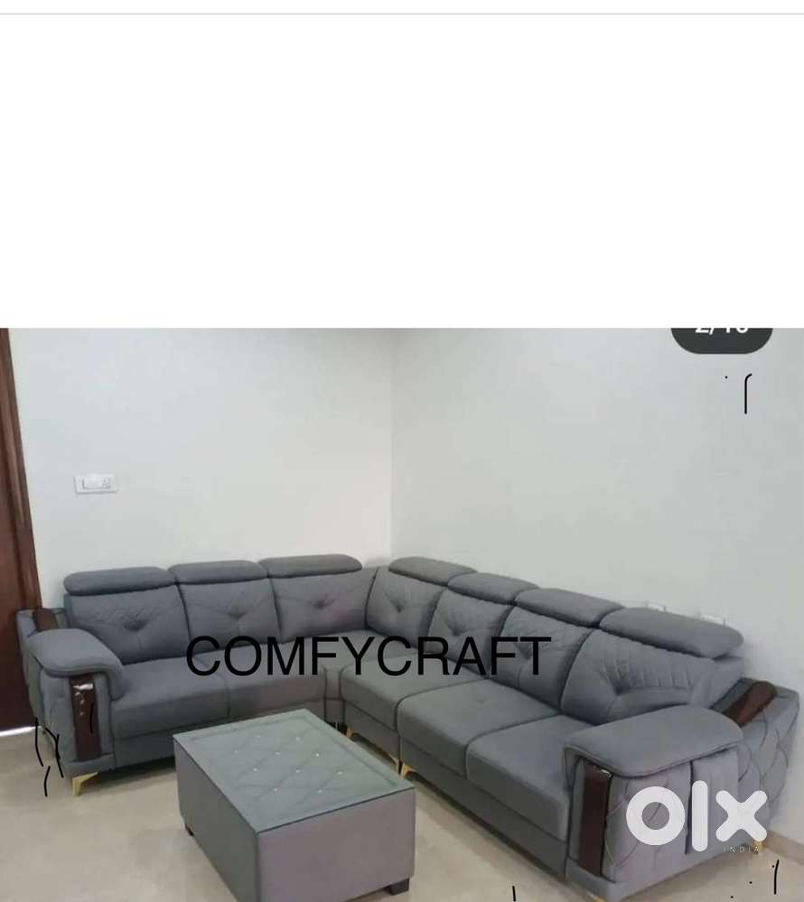 New L shape sofa set with beautiful colour and design and free deliver