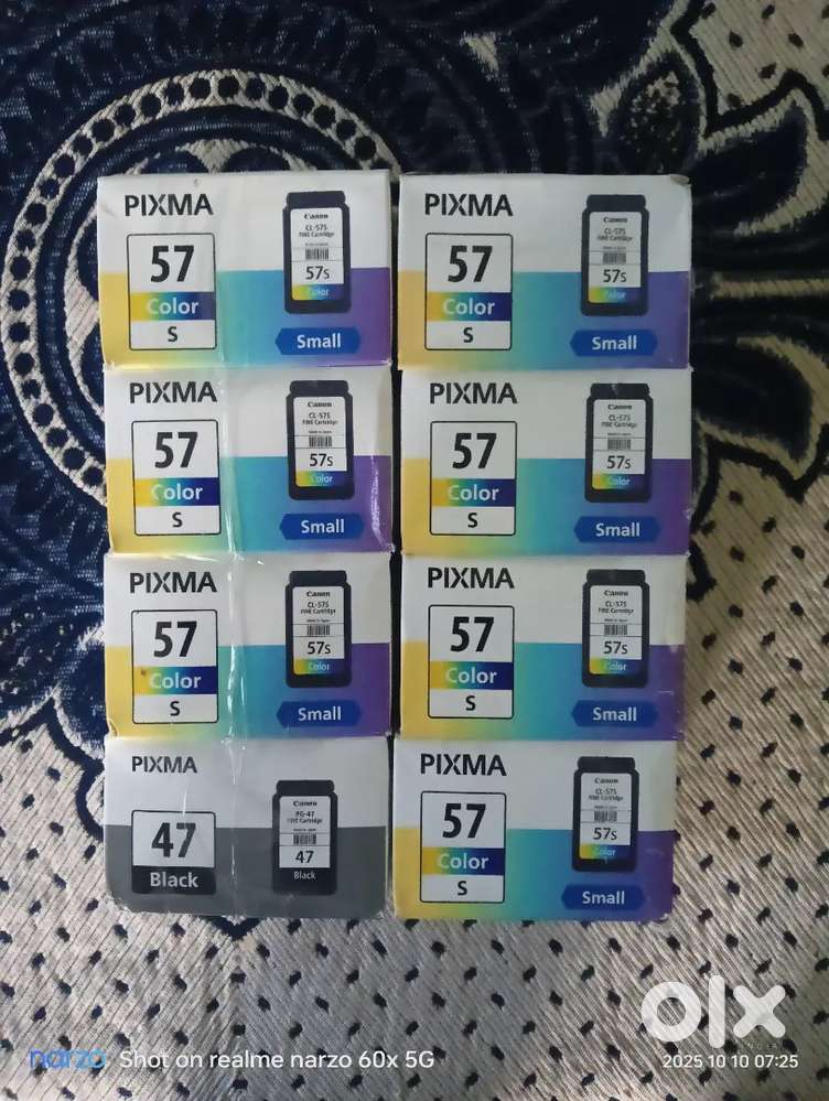 Canon colour ink pack one and black one also 1 colour full ink 600