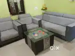 Godrej sofa set with centre table