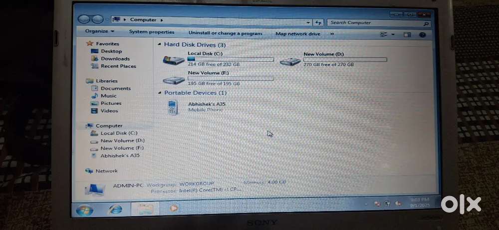 i3 laptop sony