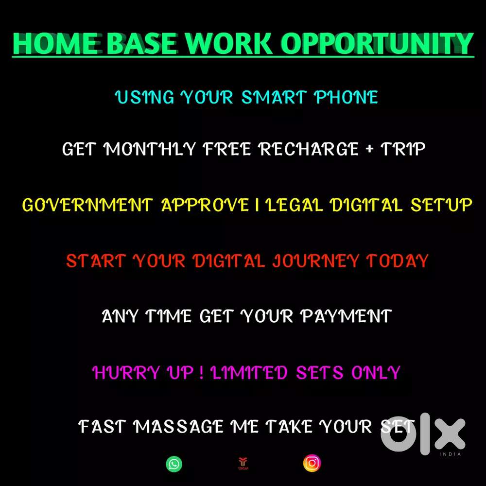 HOME TO WORK OPPORTUNITY