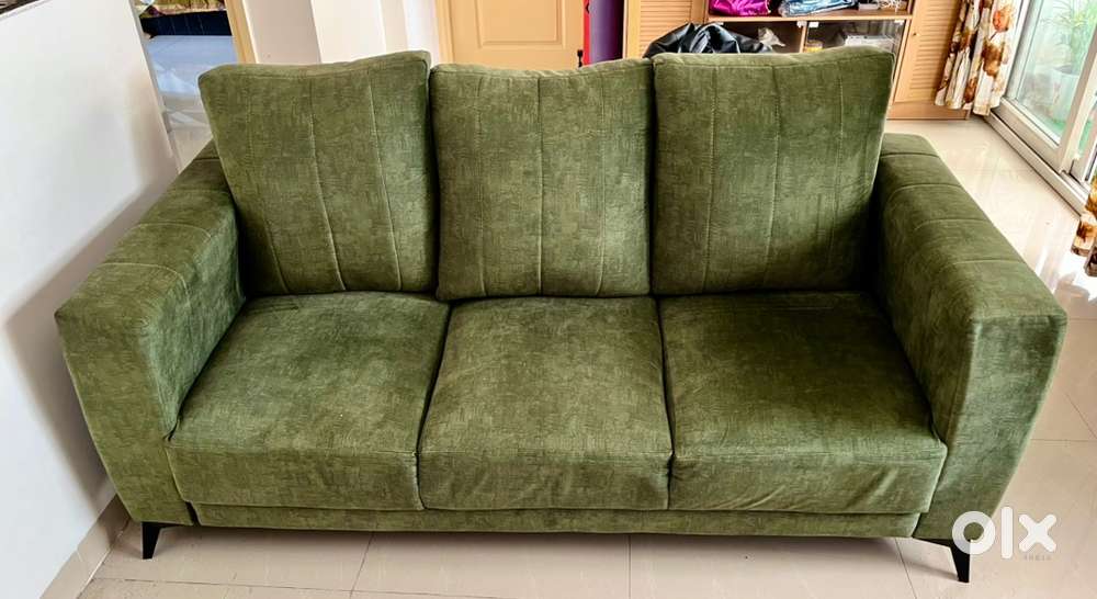 Move out sale - Spacious 3-Seater Sofa - 72 inch (Olive Green)
