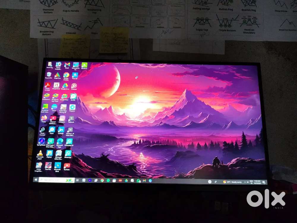 Full RGB cabinet and RGB keyboard and mouse and 22ips monitor