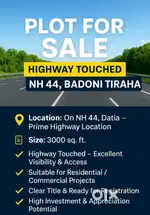 Plot on Nh44 highway touch and also have 25 feet road on back