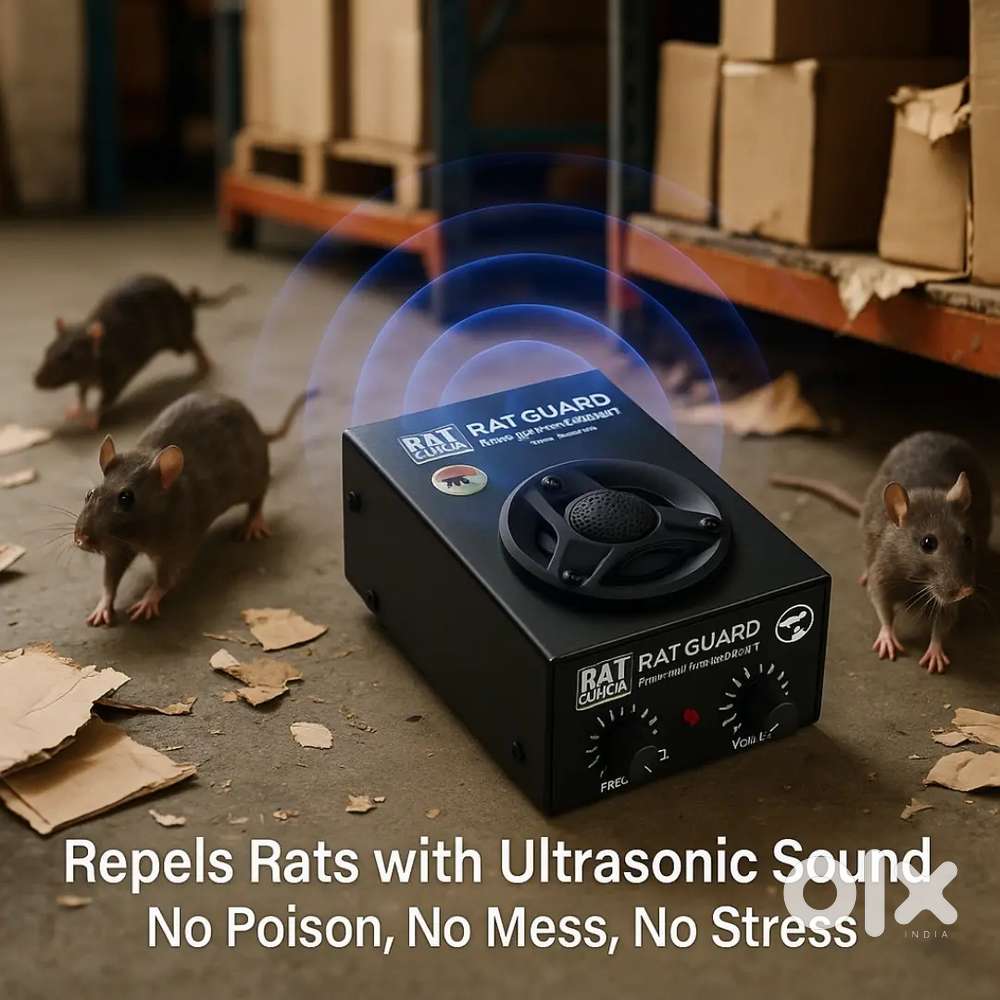 Ultrasonic Rat Repellent Machine – 1500 Sq. Ft. Coverage  Plug & Play