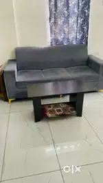 Rose gold maylic grey sofa